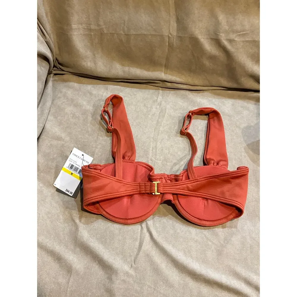Vince Camuto Cinnabar Underwire Bikini Top M NWT